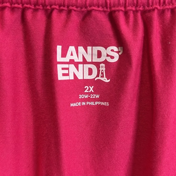 Land’s End Barbie Pink size 2X NWT 3/4 sleeves - Picture 2 of 5